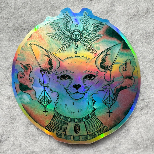 Fox Deity Holo Sticker