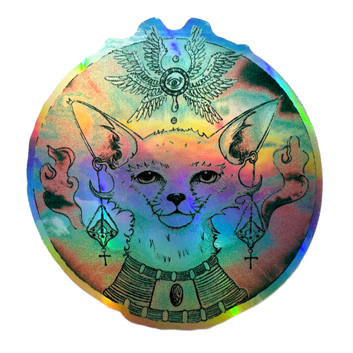Fox Deity Holo Sticker